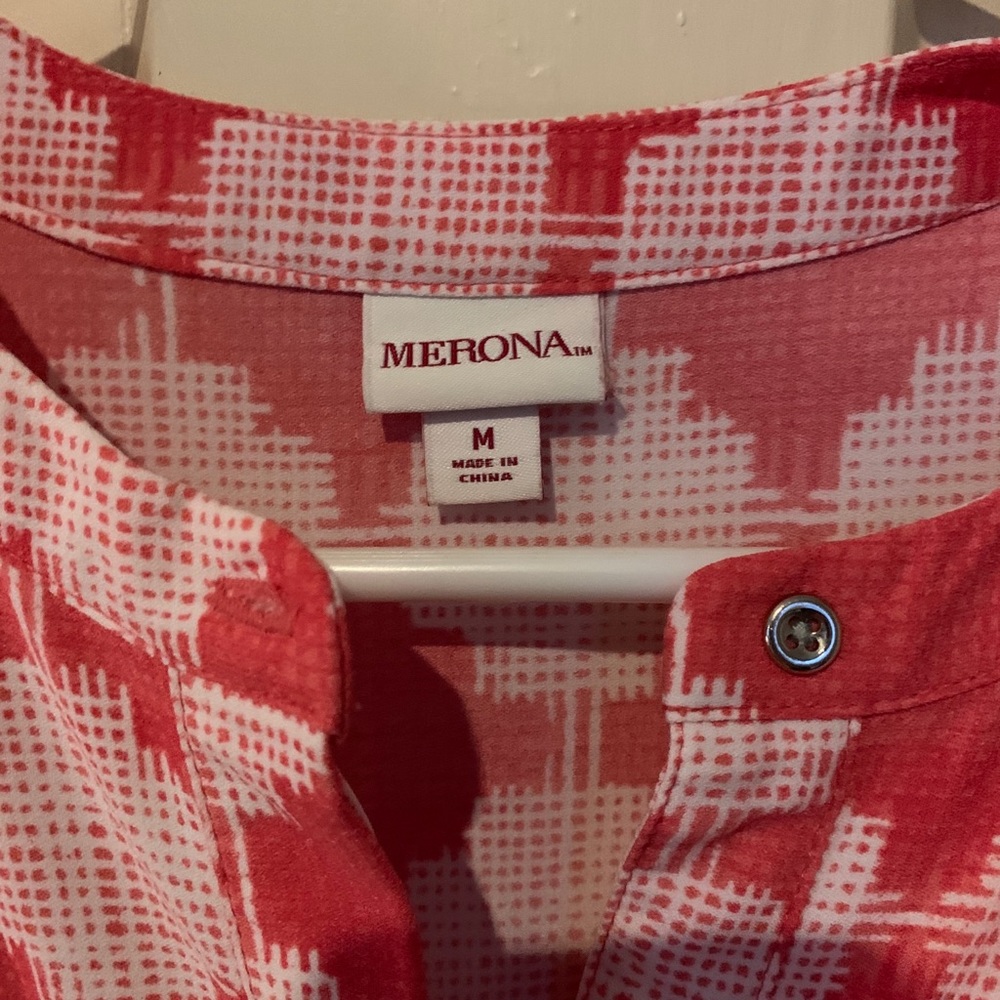 ⚡️4 for 16!⚡️POCKETS GALORE Red and White Cotton Dress - Picture 4 of 6